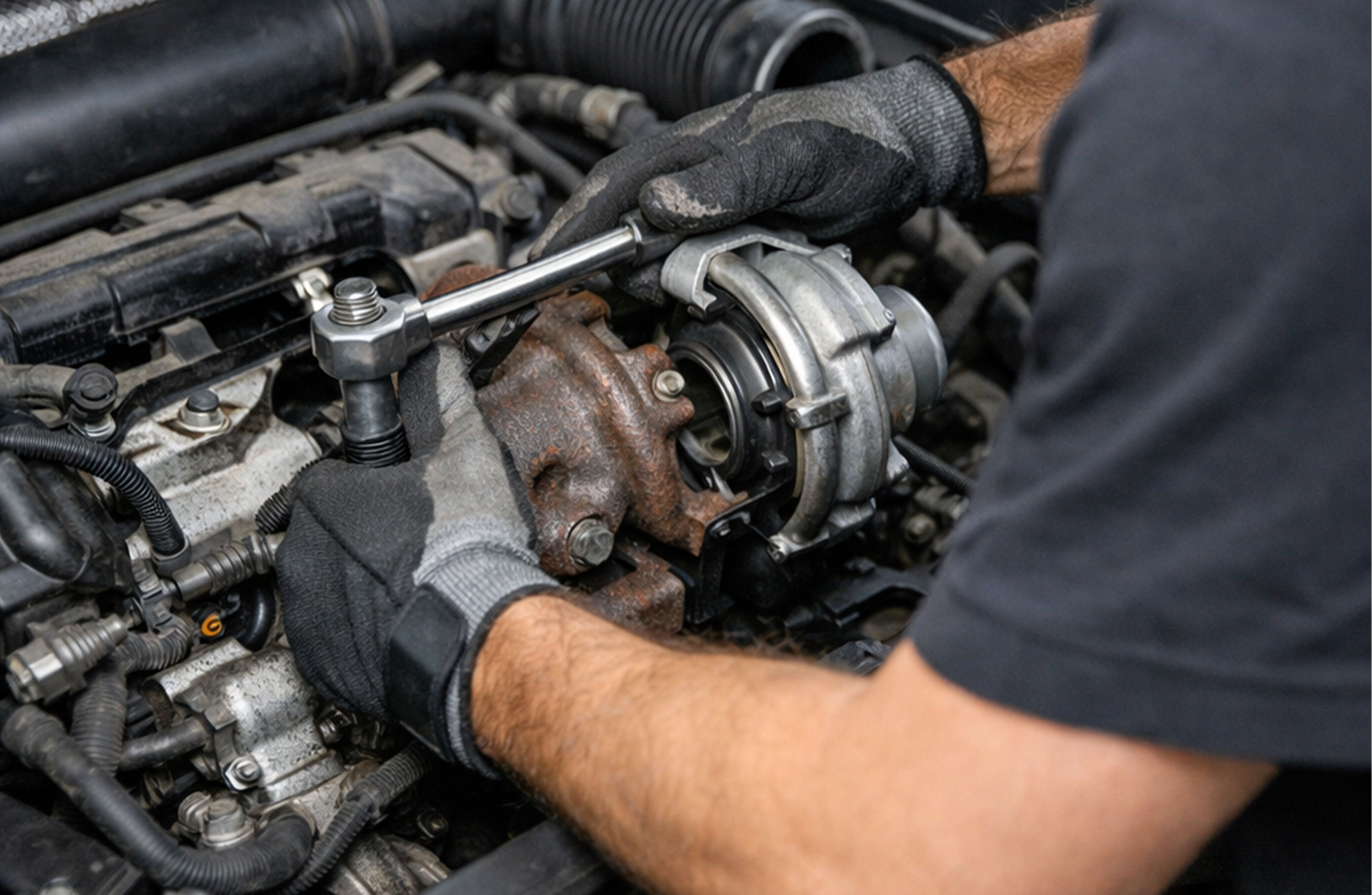 Remplacement du turbo compresseur sur Volkswagen Golf 5 par un mécanicien